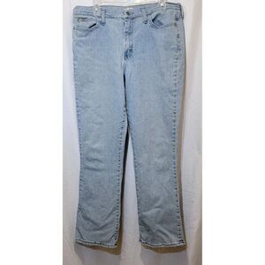 Lee Bootcut Jeans Women’s 16M Blue Stretch Denim Just Below Waist Classic Fit